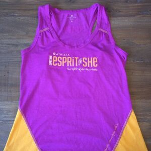 Athleta LIFETIME Espirit De She 2014 Tank  Top M